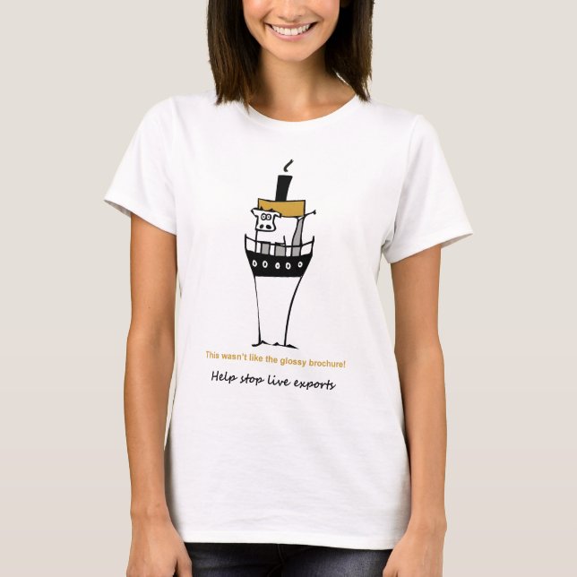 T-shirt arrêtez les exportations vivantes (Devant)