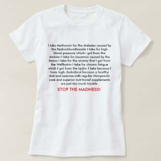 T-shirt ARRÊTEZ les femmes de FOLIE