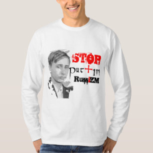 T-shirt Arrêtez l'invasion russe de l'Ukraine. Gloire à l'