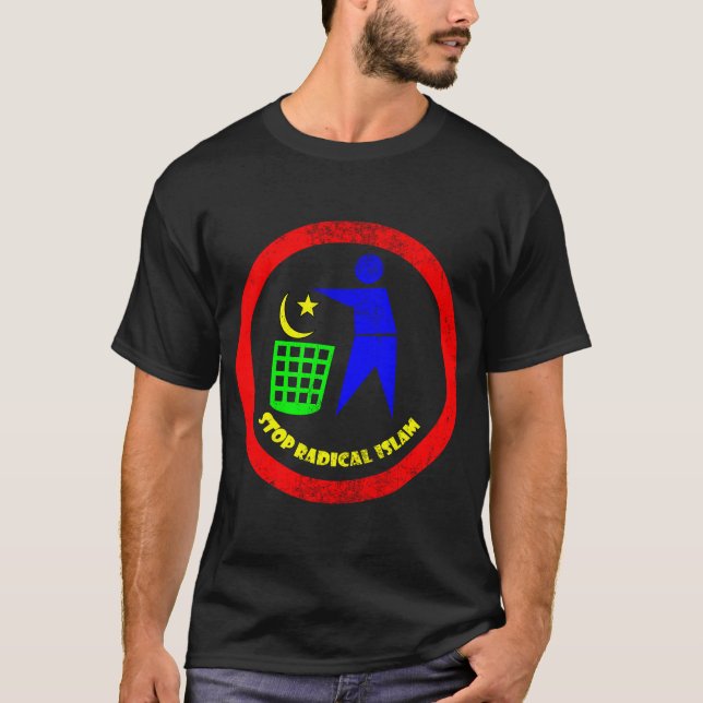 T-shirt Arrêtez l'Islam radical (Devant)