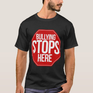 T-shirt Arrêts d'intimidation ici pas de harcèlement autor