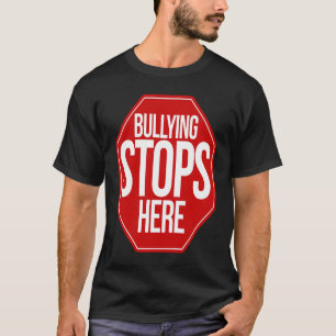 T-shirt Arrêts d'intimidation ici pas de harcèlement autor