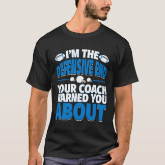 T-shirt Arrière Défensif Votre Entraîneur Vous A Prévenus 