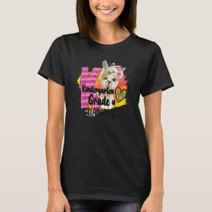 T-shirt arrière maternelle lama floral mignon est