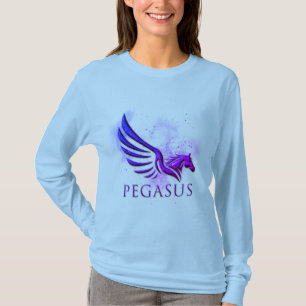 T-shirt Arrière - plan cosmique du Pégase à ailes éton