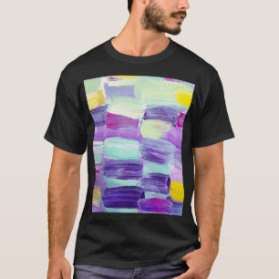 T-shirt Arrière - plan d'art Abstrait peint à la main