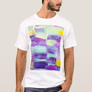 T-shirt Arrière - plan d'art Abstrait peint à la main
