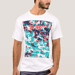 T-shirt Arrière - plan d'art en papier marbré Abstrait