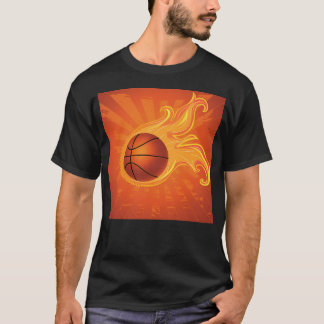 T-shirt Arrière - plan de balle de basket-ball