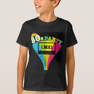 T-shirt arrière - plan de la partie 80s