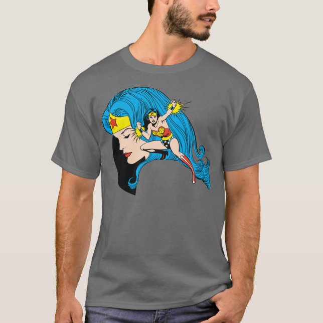 T-shirt Arrière - plan du profil Wonder Woman (Devant)