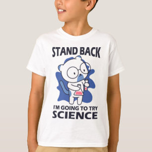 T-shirt Arrière-plan - Expérience d'un scientifique adorab