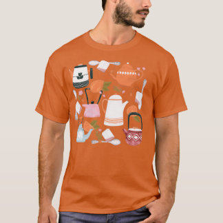 T-shirt Arrière - plan foncé Tea Time