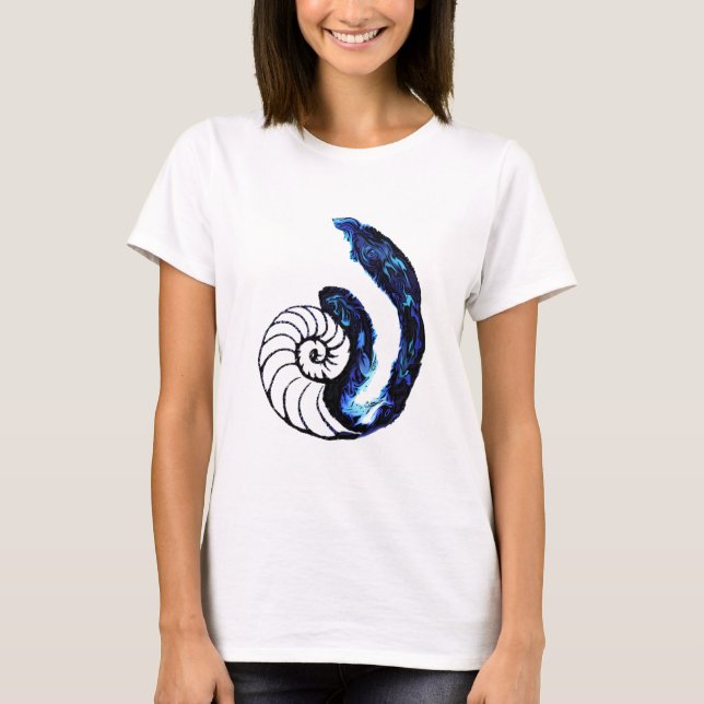 T-shirt Arrière - plan personnalisable de noir d'orphelin (Devant)