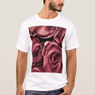 T-shirt Arrière - plan Rose Vintage romantique
