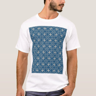 T-shirt Arrière - plan vintage géométrique et élégant.
