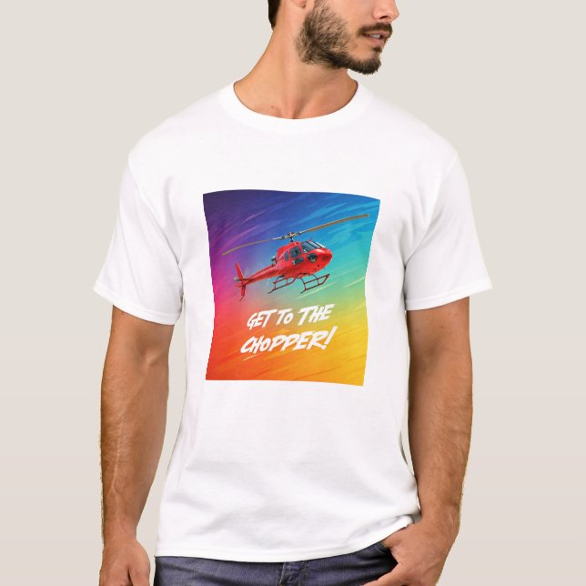 T-shirt Arrivée à l'arbre à hélicos (Devant)