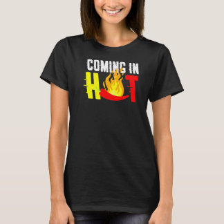 T-shirt Arrivée Dans Chaud Flaming Pepper Pun Pour La Nour