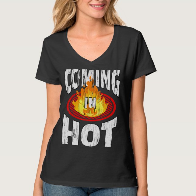 T-shirt Arrivée dans Peaux Chaudes Peel Distress Flamme Gr (Devant)