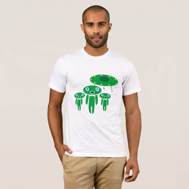 T-shirt arrivée des Aliens (Devant entier)