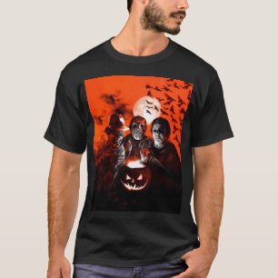 T-shirt Arrivée Freddy Jason Meurtres Horror Movies 3D Pr