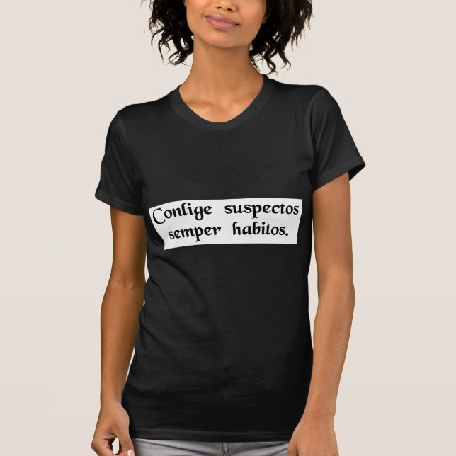 T-shirt Arrondissez les suspects habituels (Devant)