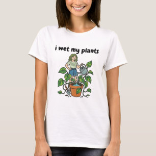 T-shirt Arrosez Mes Plantes Drôle de Pun de Jardinage T-Sh