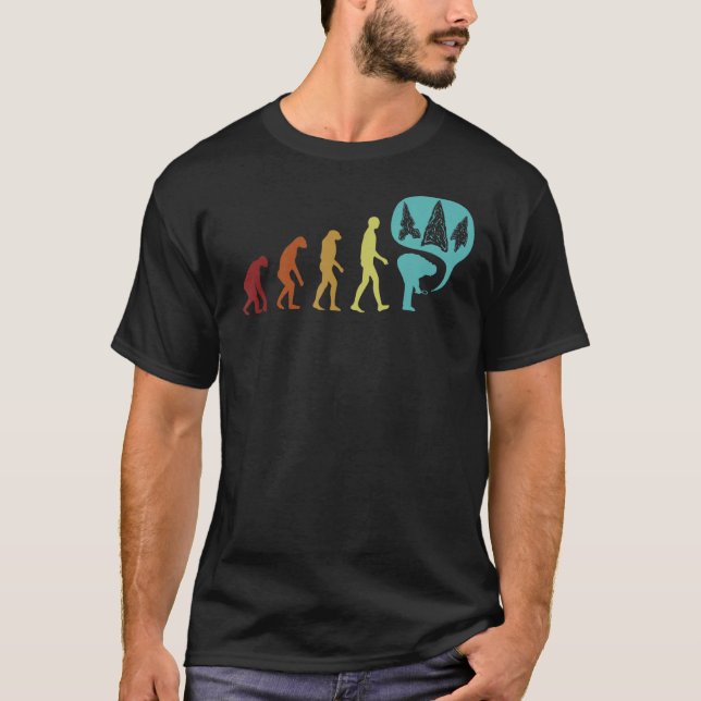 T-shirt Arrowhead Evolution Artifact Rocks Arrowhead Coll (Devant)