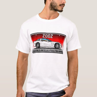 T-shirt Art 2002 rouge de plat de Vette Lic d'arrière -
