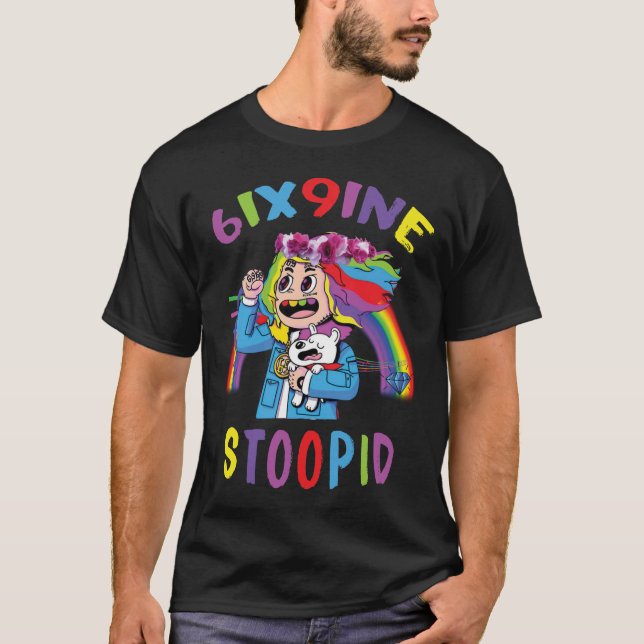 T-shirt art 6ix9ine-Cartoon (Devant)