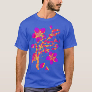 T-shirt Art 80 Art Japon Fleur Sakura Vaporwave Cherry