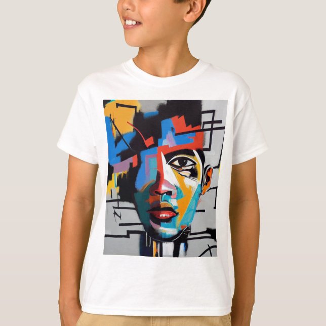 T-shirt art abstrait (Devant)