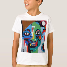 T-shirt art abstrait