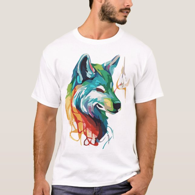 T-shirt art-Abstrait-animal-numérique-vectoriel-11210233-3 (Devant)