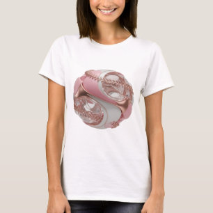 T-shirt ART ABSTRAIT Argenté Design Moderne Clair