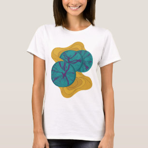 T-shirt ART ABSTRAIT Argenté Design Moderne v2