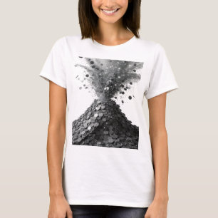 T-shirt ART ABSTRAIT Argenté Design Moderne v2