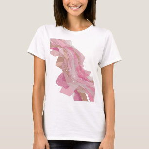 T-shirt Art abstrait argenté vibrant Design moderne