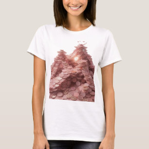 T-shirt ART ABSTRAIT Argenté Witty Design Moderne v2