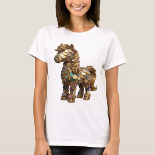 T-shirt ART ABSTRAIT Argenté Witty Design Moderne v3