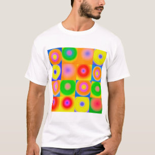 T-shirt Art Abstrait coloré heureux