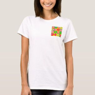 T-shirt Art Abstrait coloré heureux