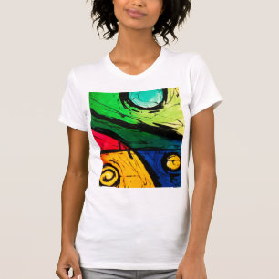T-shirt Art abstrait de couleurs lumineuses géniales