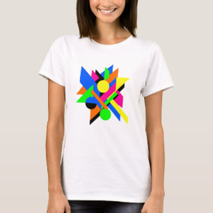 T-shirt Art Abstrait géométrique Design moderne audacieux