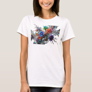 T-shirt ART abstrait motif artistique moderne et coloré