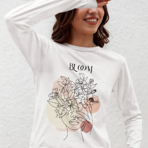 T-shirt Art Abstrait, Tons Terre