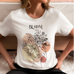 T-shirt Art Abstrait, Tons Terre