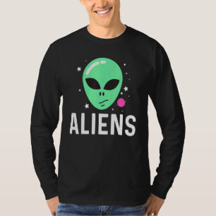 T-shirt Art Alien cool Pour Hommes Femmes Tête Verte Galax