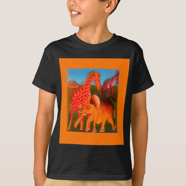 T-shirt Art animal africain (Devant)