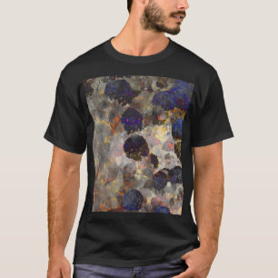 T-shirt Art arrière - plan numérique de fleurs / motif de